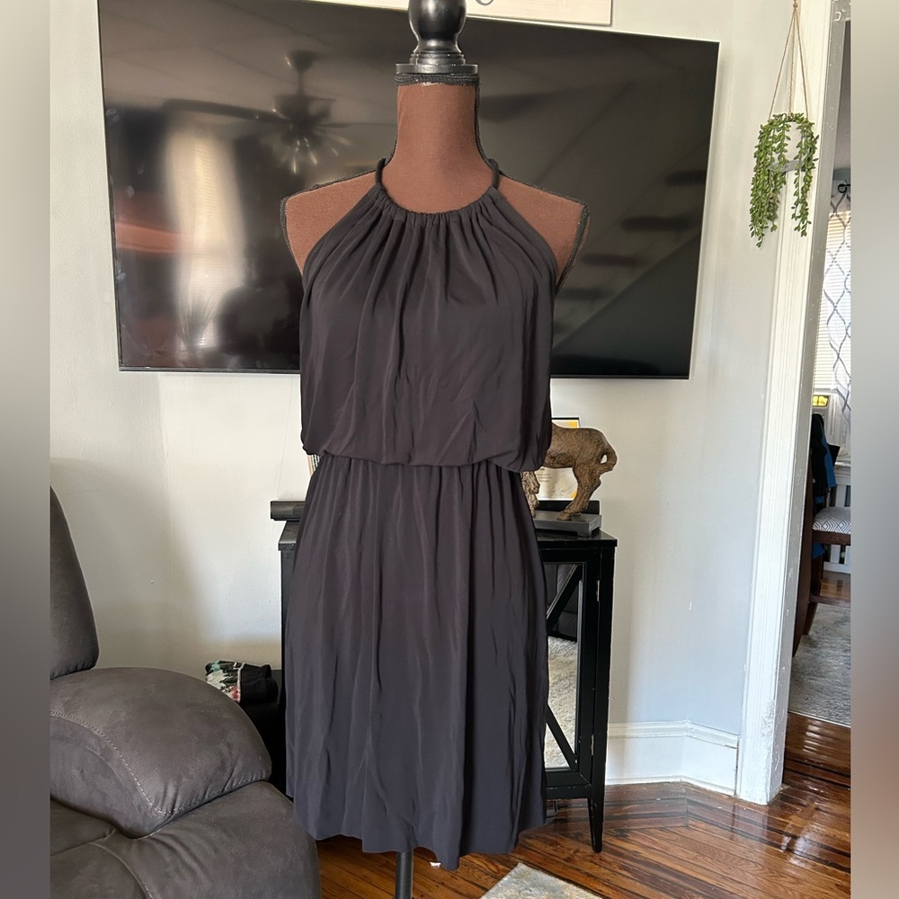 Trina Turk Black Sleeveless A-line Dress